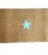 Doormat turquoise star